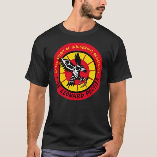 Gratis Leonard Peltier Classic T-Shirt (Voorkant)