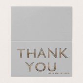 Gratis letters Bedankt Kaart (Buitenkant ongevouwen)