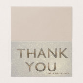Gratis letters Bedankt Kaart (Buitenkant ongevouwen)