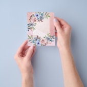 GRATIS LEVENDE ONTWERPERHULP  -  Bloemige BEGROTIN Flyer (Hand)