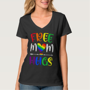 Gratis LGBT Rainbow Pride LGBTQ Family Lesb T-shirt
