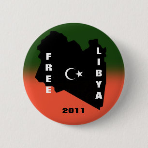 GRATIS LIBIË 2011 RONDE BUTTON 5,7 CM