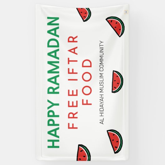 Gratis liefdadigheidsevenement tijdens Iftar Ramad Spandoek (Verticaal)