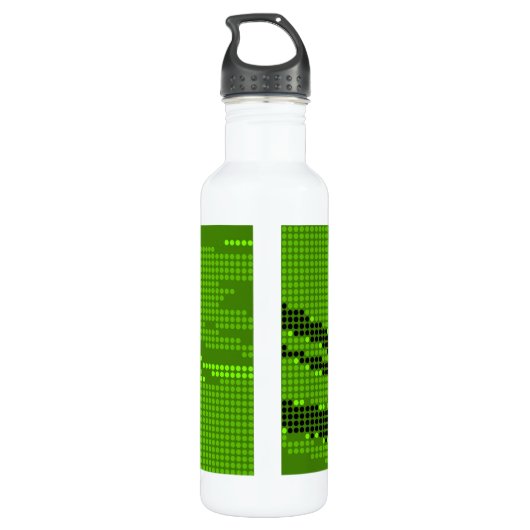 GRATIS LIMOEN BLACK NEON RETRO STIPPEN ART WATERFLES (Achterkant)