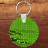 GRATIS LIMOEN NEON RETRO STIPPEN ART SLEUTELHANGER (Voorkant)