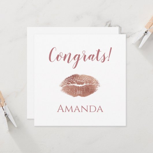 Gratis lippenstickafdruk kaart (Voorkant / Achterkant in situ)