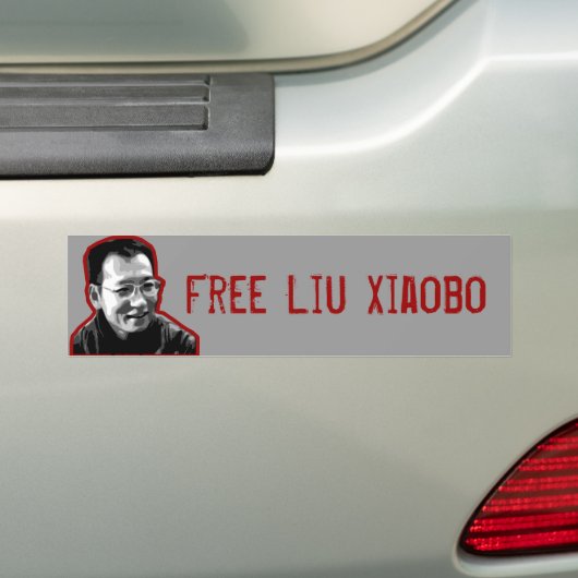 Gratis Liu Xiaobo Bumpersticker (Op auto)