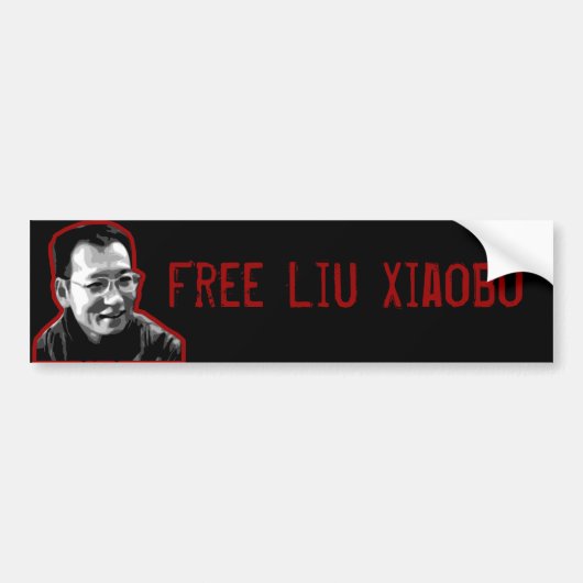 Gratis Liu Xiaobo Bumpersticker (Voorkant)