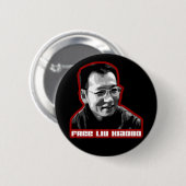 Gratis Liu Xiaobo Ronde Button 5,7 Cm (Voorkant /achterkant)