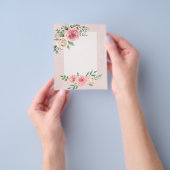 GRATIS LIVE ONTWERPERHULP  - WITTE ROZEN - BUDGET FLYER (Hand)