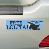 Gratis Lolita. Bumpersticker (Op auto)