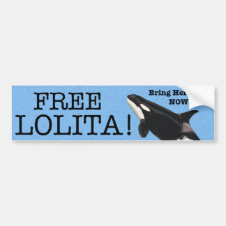 Gratis Lolita. Bumpersticker