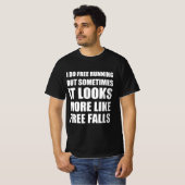 Gratis lopende grappige offerte t-shirt (Voorkant volledig)