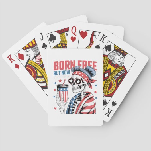Gratis, maar nu ben ik duur pokerkaarten (Achterkant)
