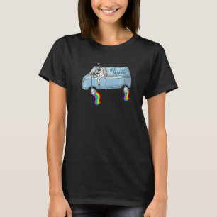 Gratis Magic Unicorn Driver Vliegende Fantasie Reg T-shirt