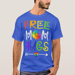 Gratis mam Hugs Daisy Rainbow Heart LGBT Pride Mon T-shirt