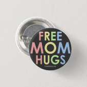 Gratis mam-hugs knop! ronde button 3,2 cm (Voorkant /achterkant)
