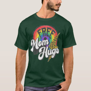 Gratis mam Hugs Leopard Rainbow Proud Mam LGBT Pri T-shirt