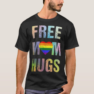 Gratis mam Hugs LGBT Gay Pride  Verstoorde T T-shirt