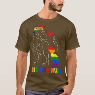 Gratis mam hugs - LGBT mam Mamasaurus Rainbow Gift T-shirt