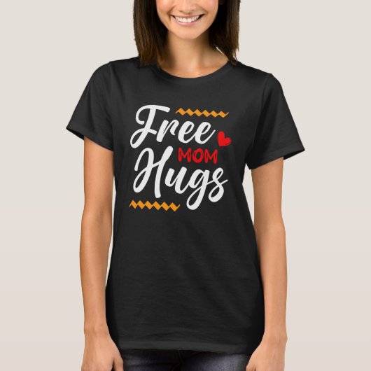 Gratis mam Hugs LGBT Transgender Bisexual Pride Mo T-shirt (Voorkant)