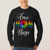 Gratis mam Hugs Pride LGBT Gift T-shirt (Voorkant)