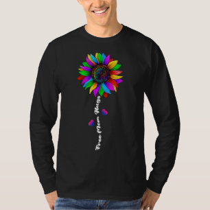 Gratis mam Hugs Rainbow Sunflower Lgbt Lesbian P T-shirt
