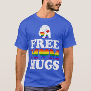 Gratis mama knuffelt beer voor pride maand LGBT T-shirt