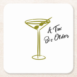 Gratis Martini Illustratie Verjaardag Kartonnen Onderzetters