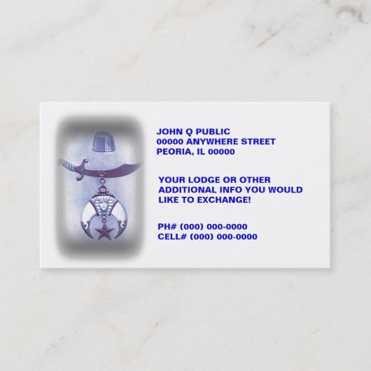 GRATIS MASON-VISITEKAARTJES ~ INFO-WISSELKOERSKAAR VISITEKAARTJE (Voorkant)