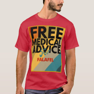 gratis medisch advies voor Falafel Gift voor dokte T-shirt