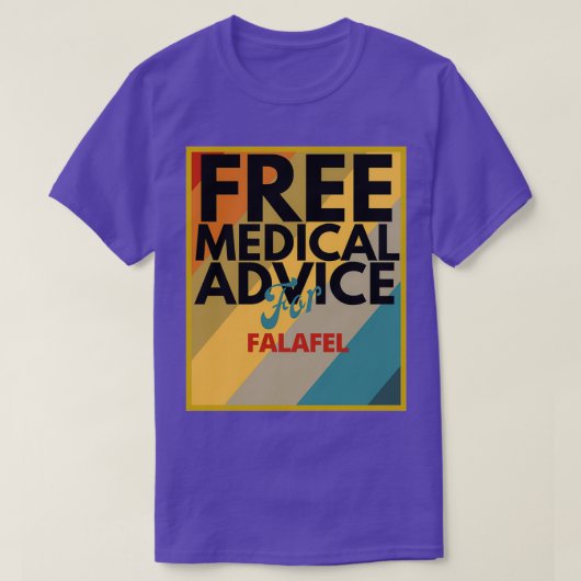 gratis medisch advies voor Falafel Gift voor dokte T-shirt (Design voorkant)