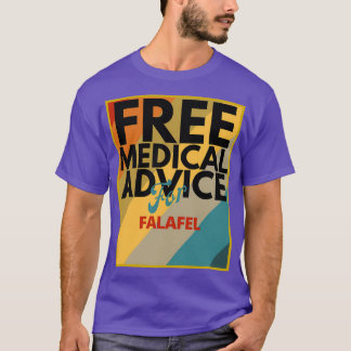 gratis medisch advies voor Falafel Gift voor dokte T-shirt