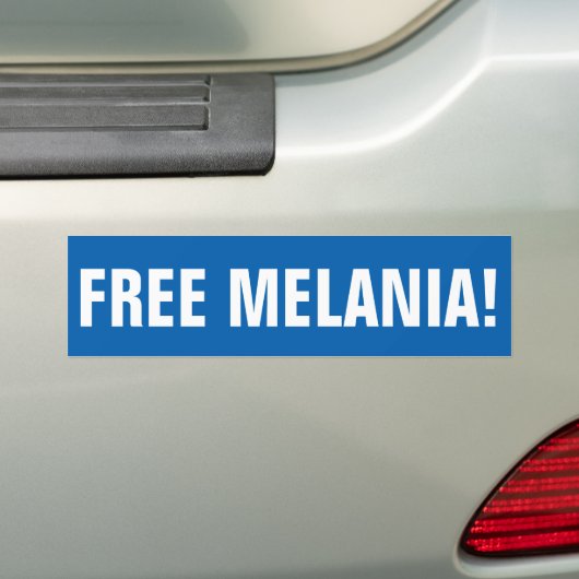 GRATIS MELANIA-bumpersticker Bumpersticker (Op auto)