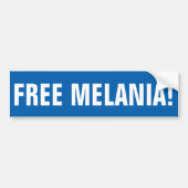 GRATIS MELANIA-bumpersticker Bumpersticker (Voorkant)