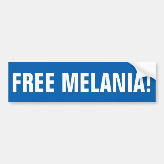 GRATIS MELANIA-bumpersticker Bumpersticker (Voorkant)