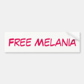 GRATIS MELANIA gepersonaliseerd Bumpersticker (Voorkant)