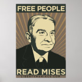 Gratis mensen lezen Mises-Poster Poster (Voorkant)