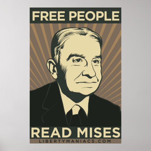 Gratis mensen lezen Mises-Poster Poster (Voorkant)