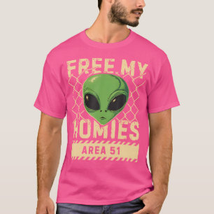 Gratis Mijn Homies Area 51 Funny Alien Ufo Boys Ki T-shirt