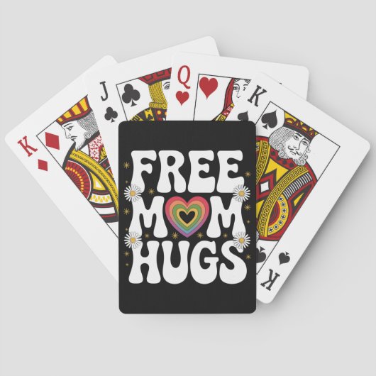 Gratis Moeder Knuffel Transgender Lesbienne Homo L Pokerkaarten (Achterkant)
