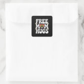 Gratis Moeder Knuffel Transgender Lesbienne Homo L Vierkante Sticker (Tas)