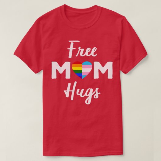 Gratis Moeder Knuffels II Rainbow Gay Trans Pride T-shirt (Design voorkant)