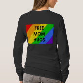 Gratis Moeder Knuffels Lange Mouwen T-shirt (Achterkant)
