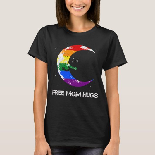 Gratis Moeder Knuffels LGBT Maan Knuffels T-shirt (Voorkant)