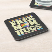 Gratis Moeder Knuffels Lgbt Pride Bier Onderzetter (Linkerzijde)