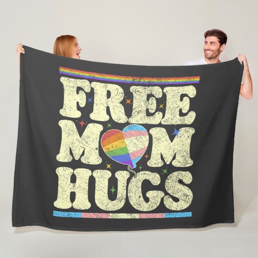 Gratis Moeder Knuffels Lgbt Pride Fleece Deken (In situ)