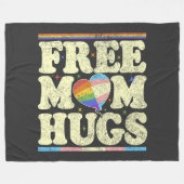 Gratis Moeder Knuffels Lgbt Pride Fleece Deken (Voorkant (Horizontaal))
