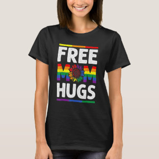 Gratis Moeder Knuffels LGBT Pride Leopard Zonneblo T-shirt