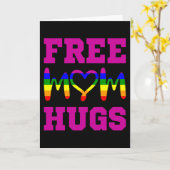 GRATIS MOEDER KNUFFELS LGBT Pride Maand LGBTQ Rege Kaart (Gele Bloem)